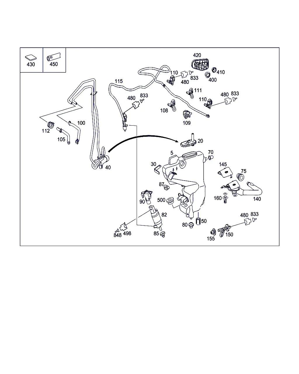 Windshield and Headlight Washer diagram