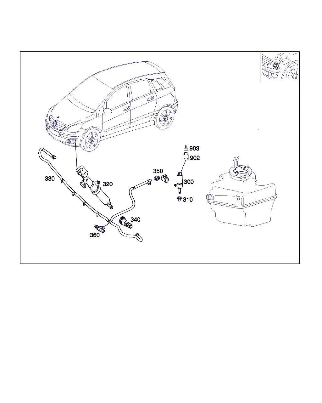 Windshield and Headlight Washer diagram