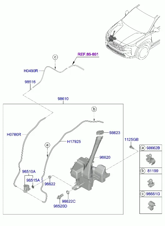 Windshield Washer diagram