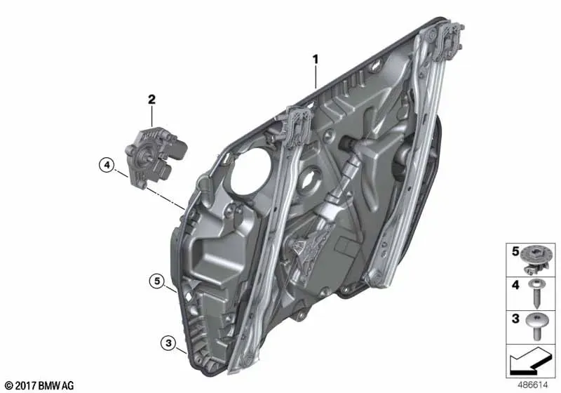 Стеклоподъёмник передней двери diagram