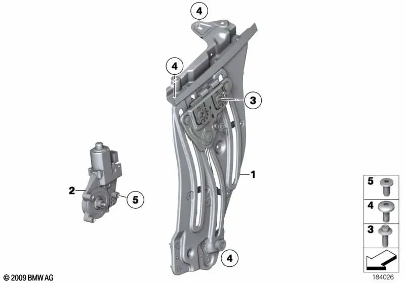 Rear Door Window Regulator diagram