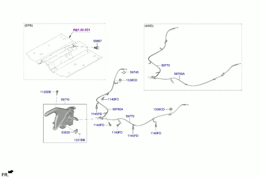 Стояночный тормоз diagram