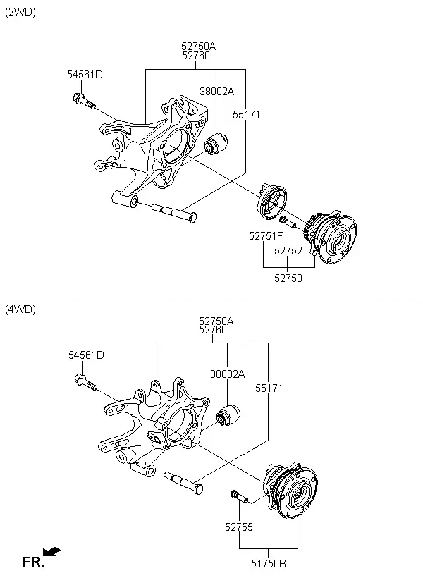 Rear Wheel Hubs and Bearings diagram