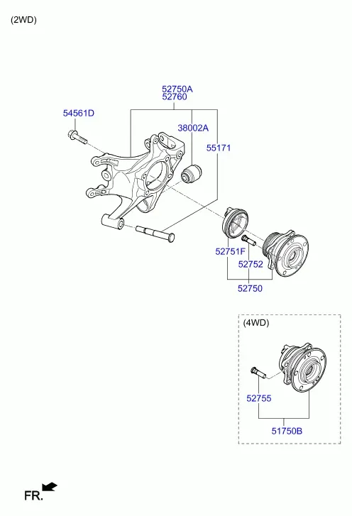 Rear Wheel Hubs and Bearings diagram