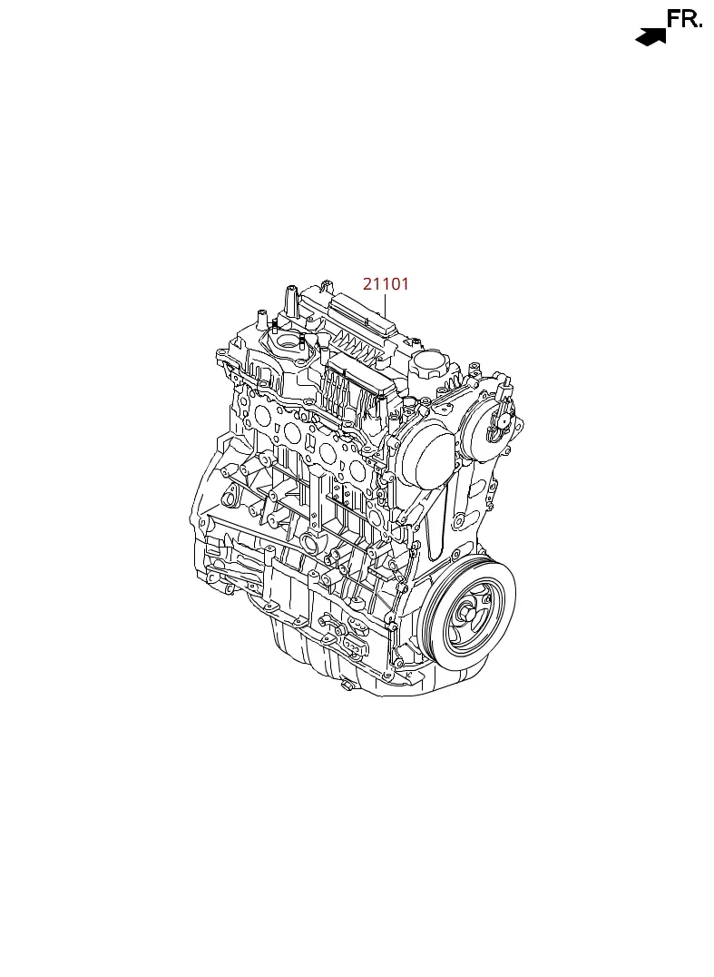 Engine assembly diagram