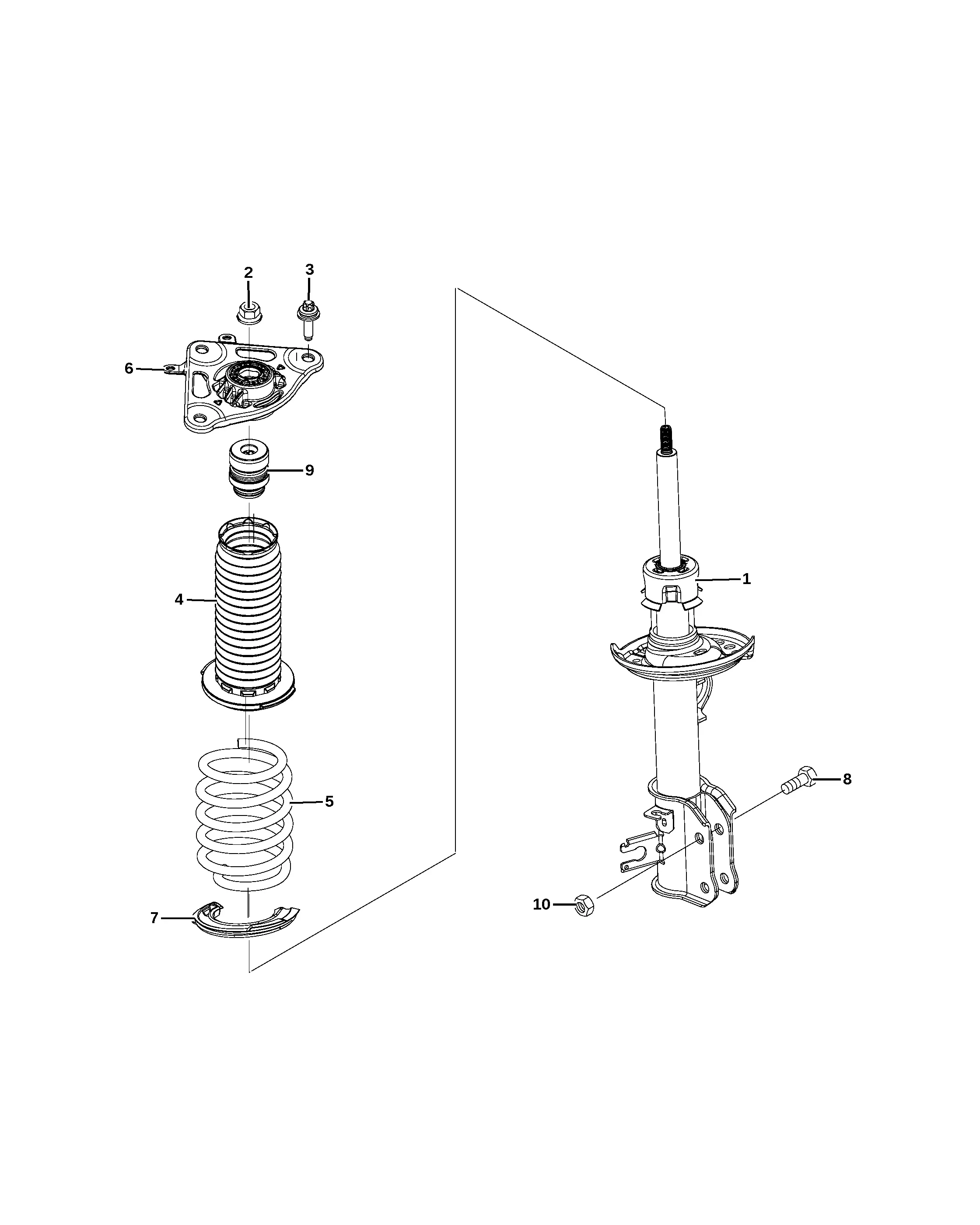 Rear suspension diagram