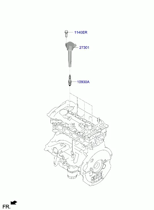 Spark Plugs and Ignition Coils diagram