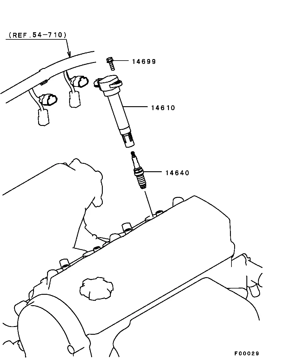 Spark Plugs and Ignition Coils diagram
