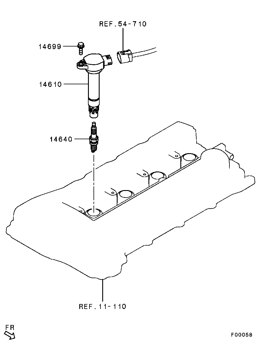 Spark Plugs & Ignition Coils diagram