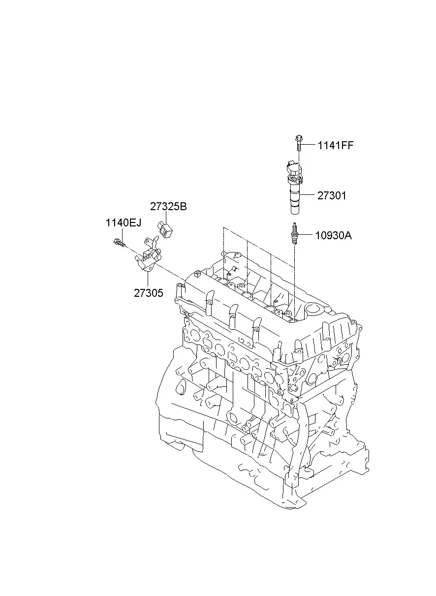 Spark Plugs and Ignition Coils diagram