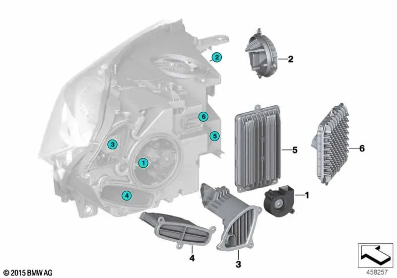 LED Headlight diagram