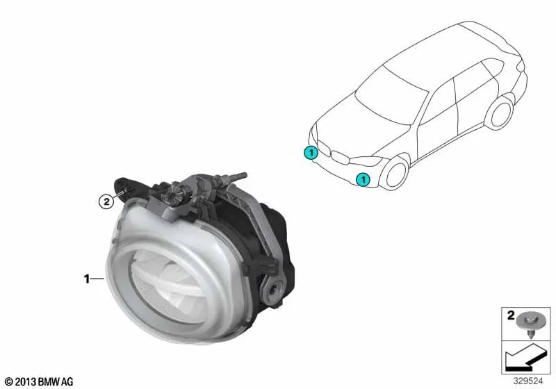 LED Fog Light diagram