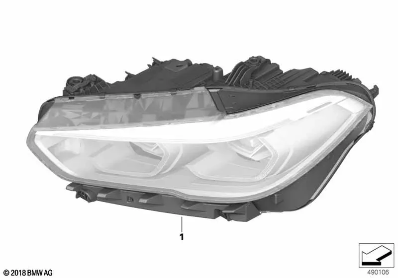 LED and Laser Headlights diagram