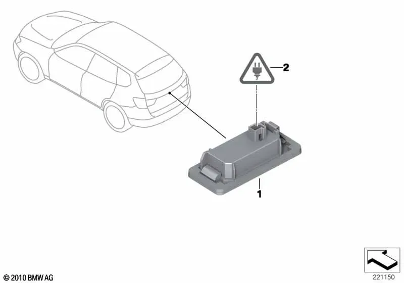 LED License Plate Light diagram