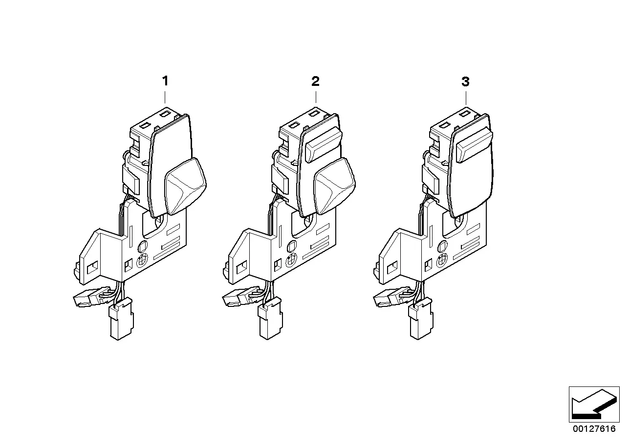 Steering column switch diagram
