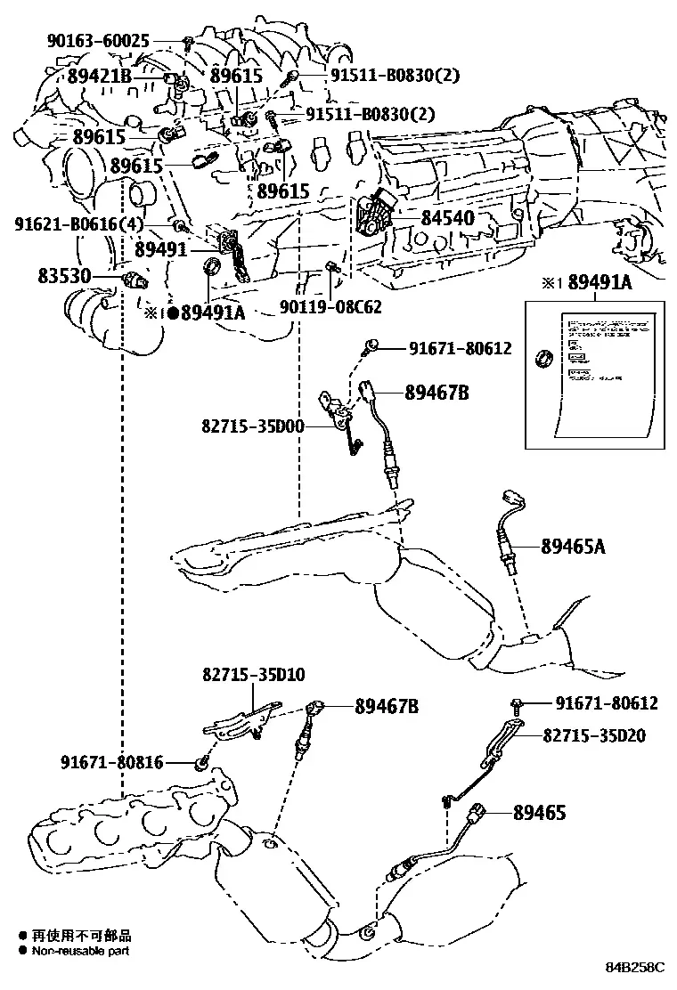 Engine sensors diagram