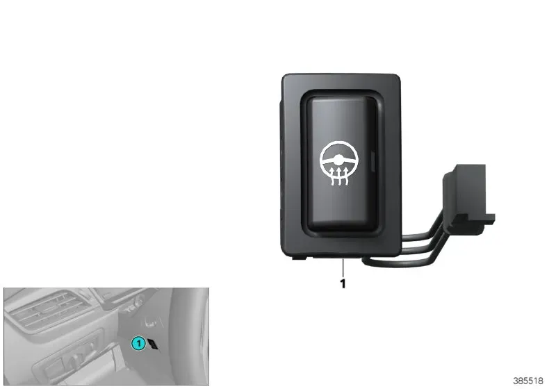 Steering wheel heater switch diagram