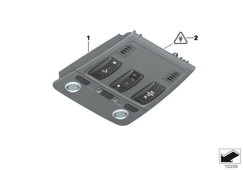 Roof switch unit diagram