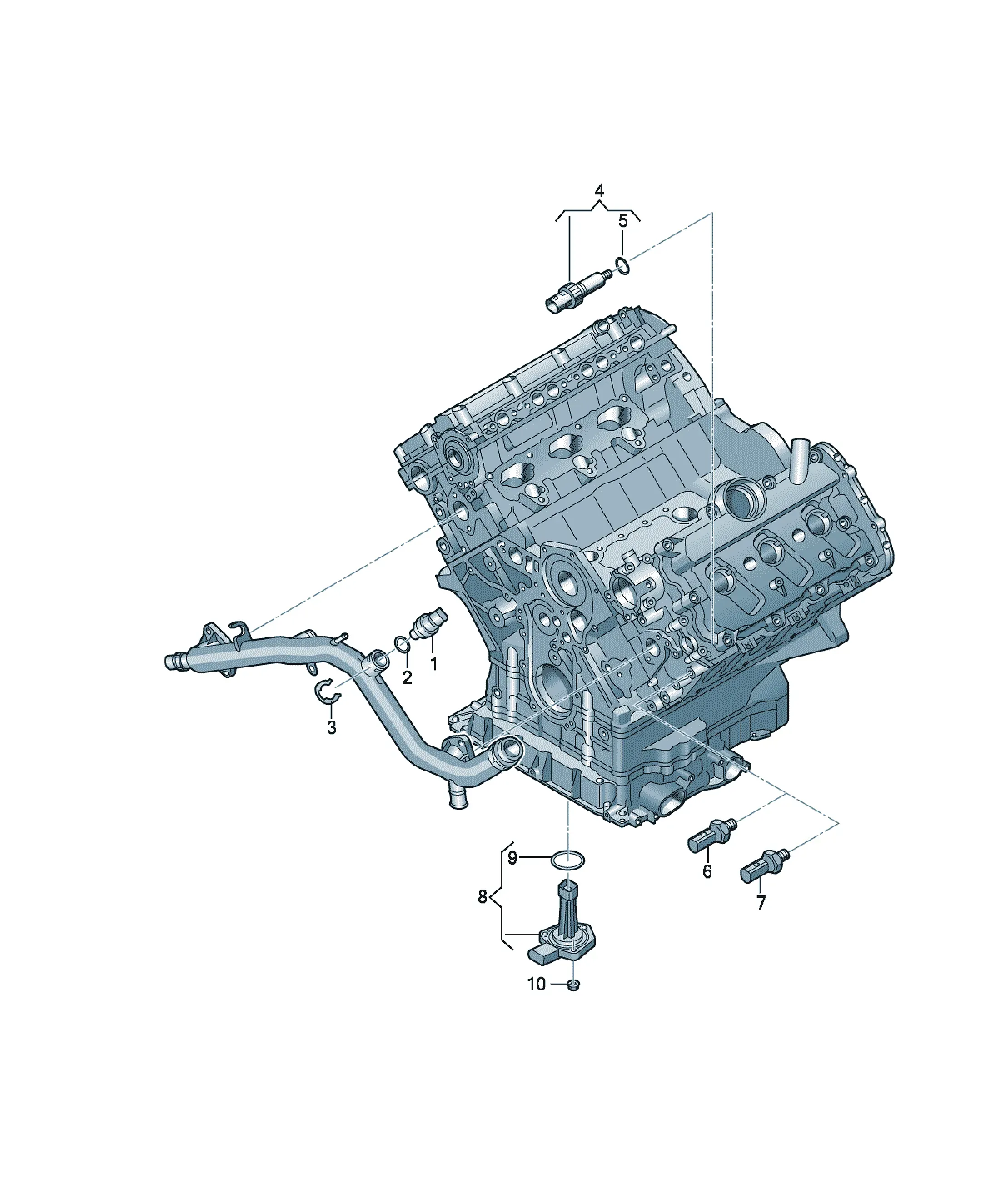 Engine and gearbox sensors diagram