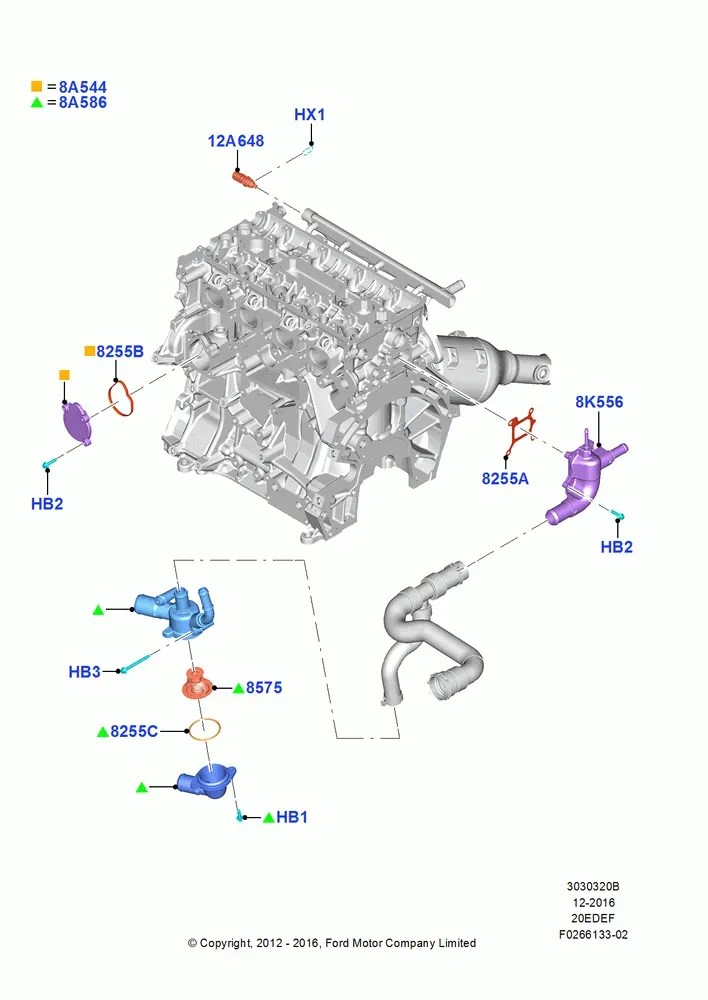 Thermostat and Housing diagram