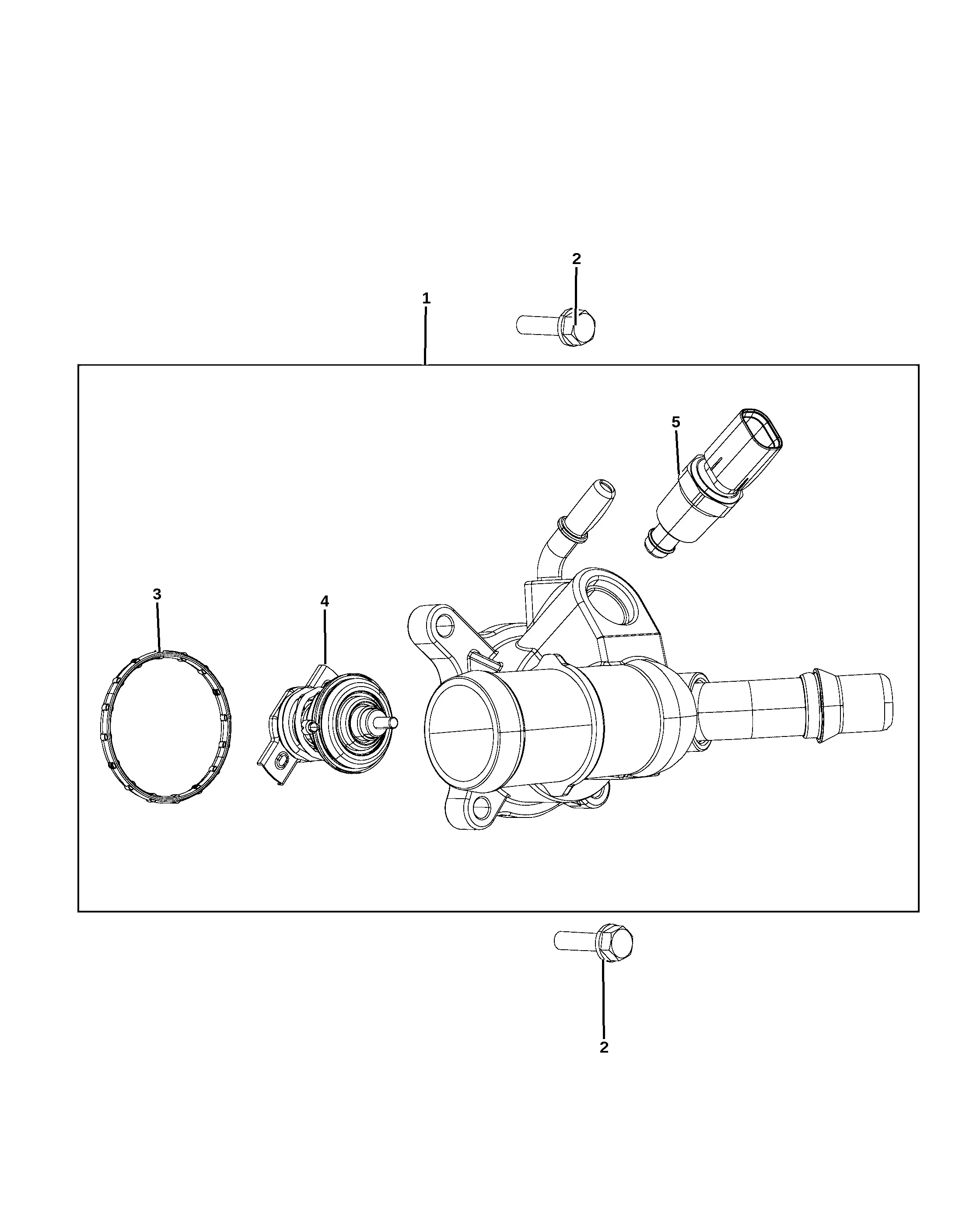 Thermostat assembly diagram