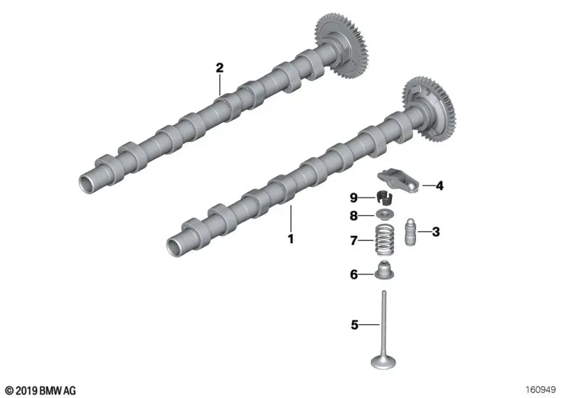 Valve train diagram