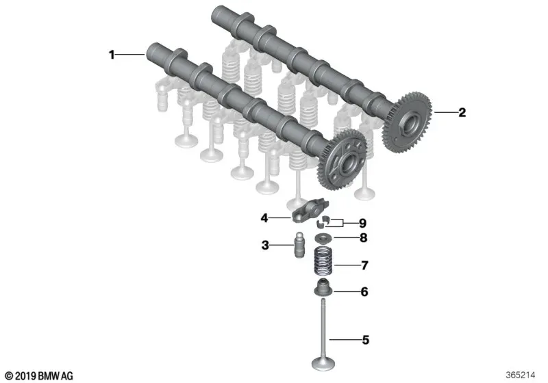 Valve train diagram