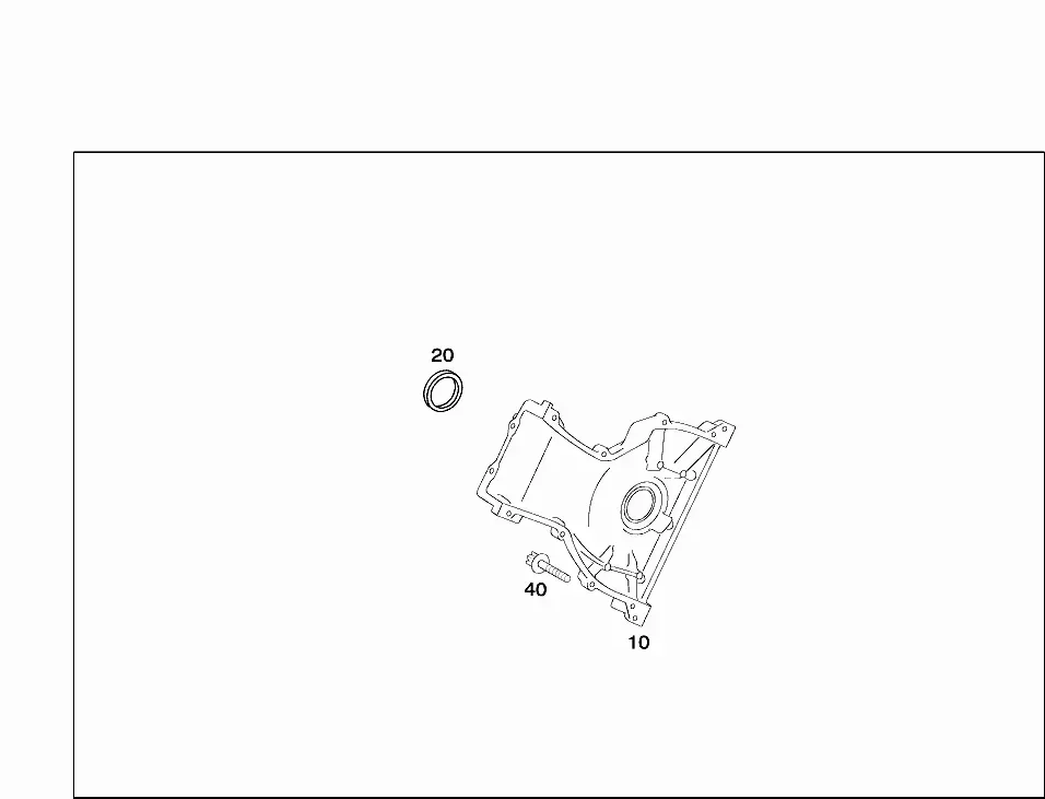 Timing case cover diagram