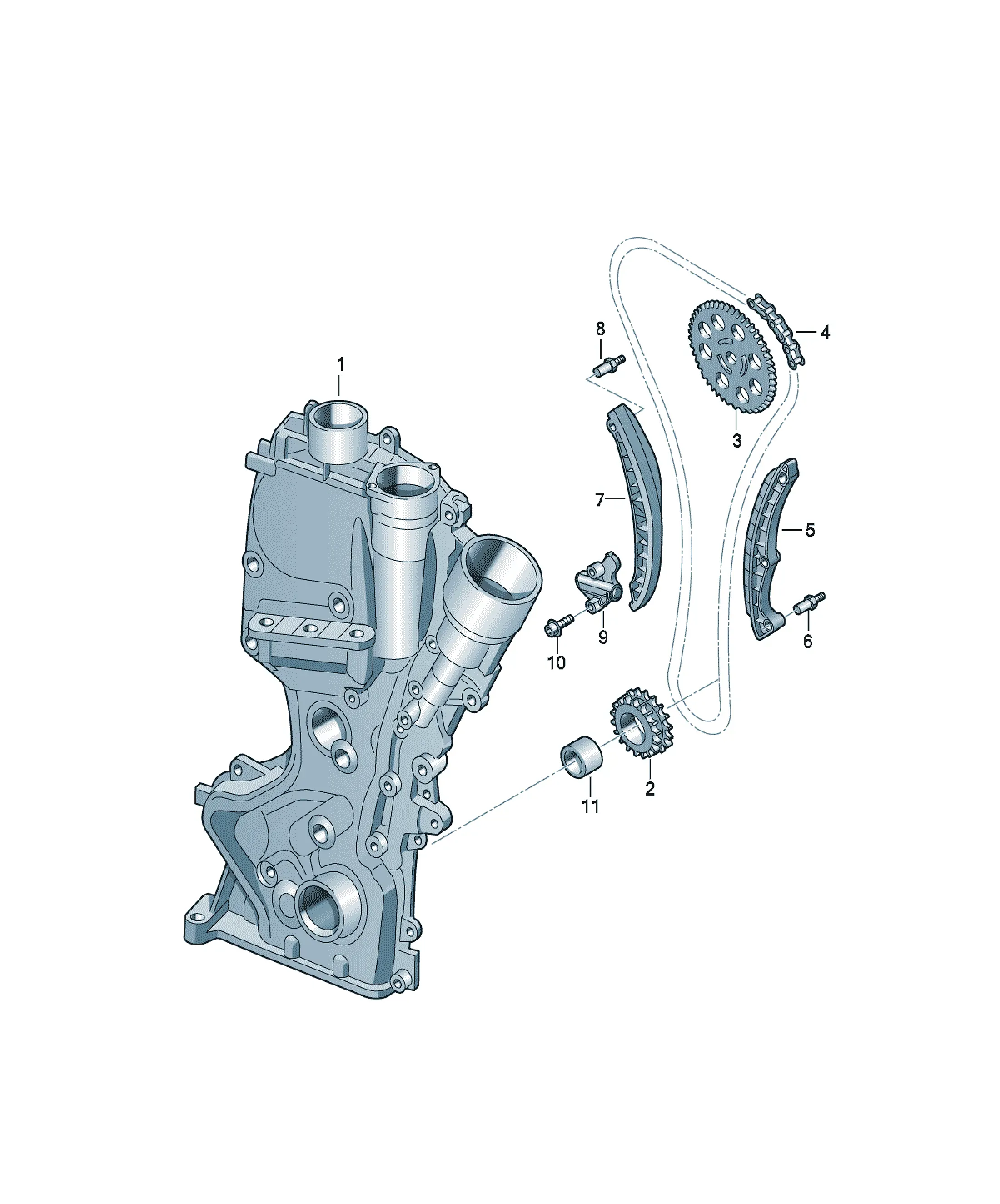Timing chain diagram