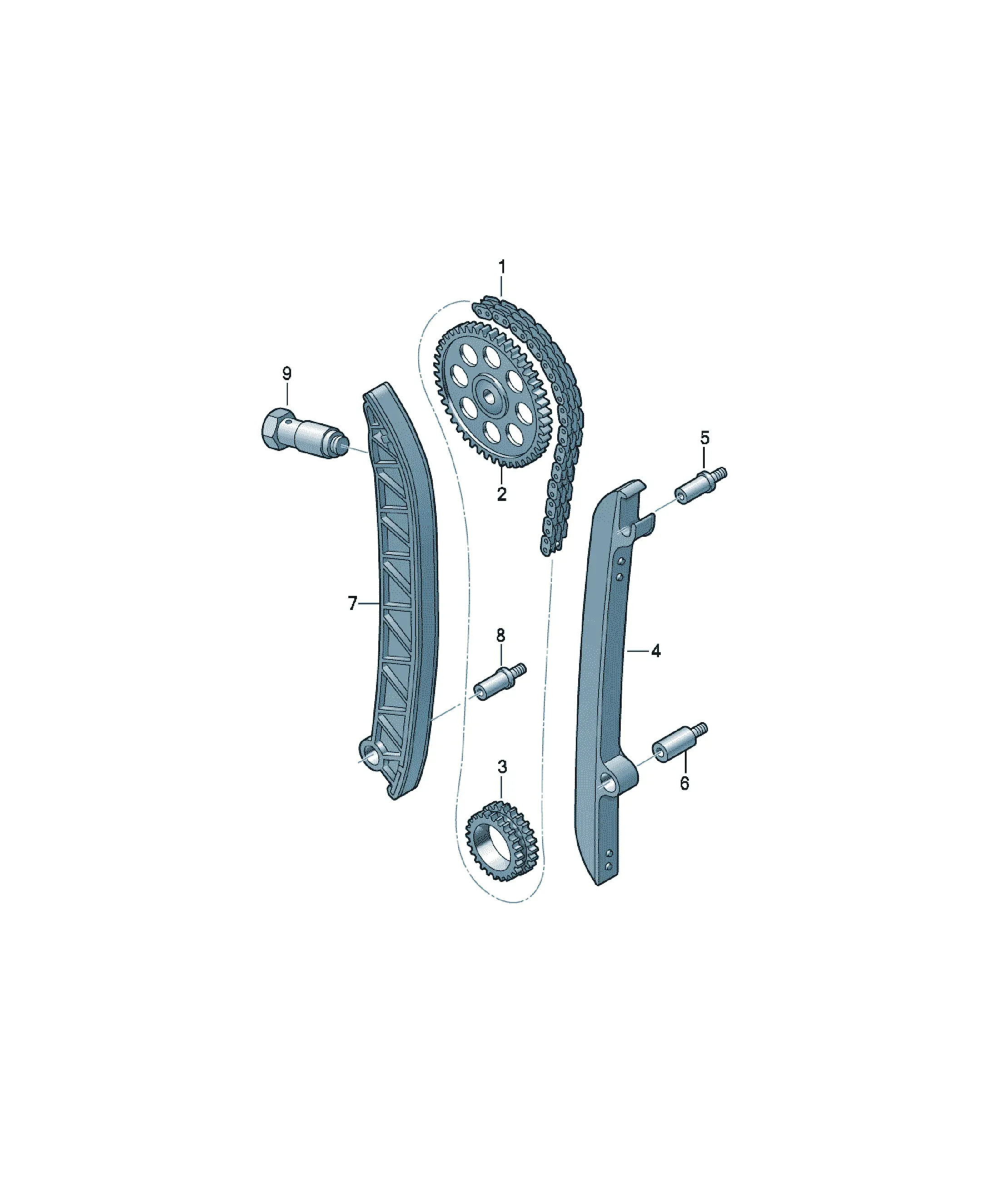 Timing chain diagram