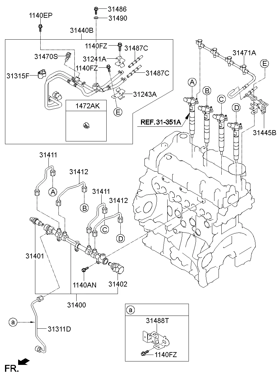 High-Pressure Fuel Line diagram
