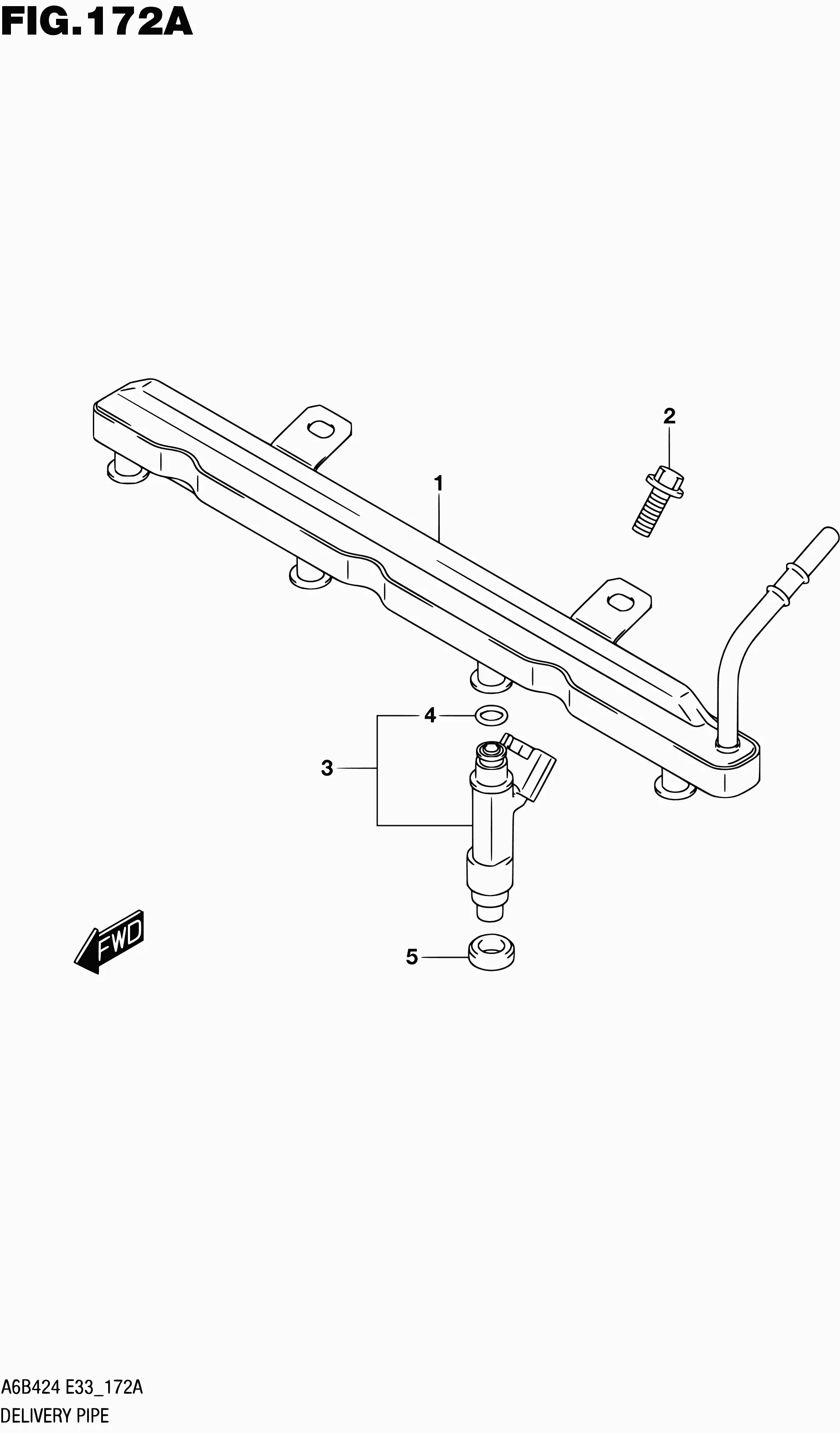 Fuel Rail and Injectors diagram