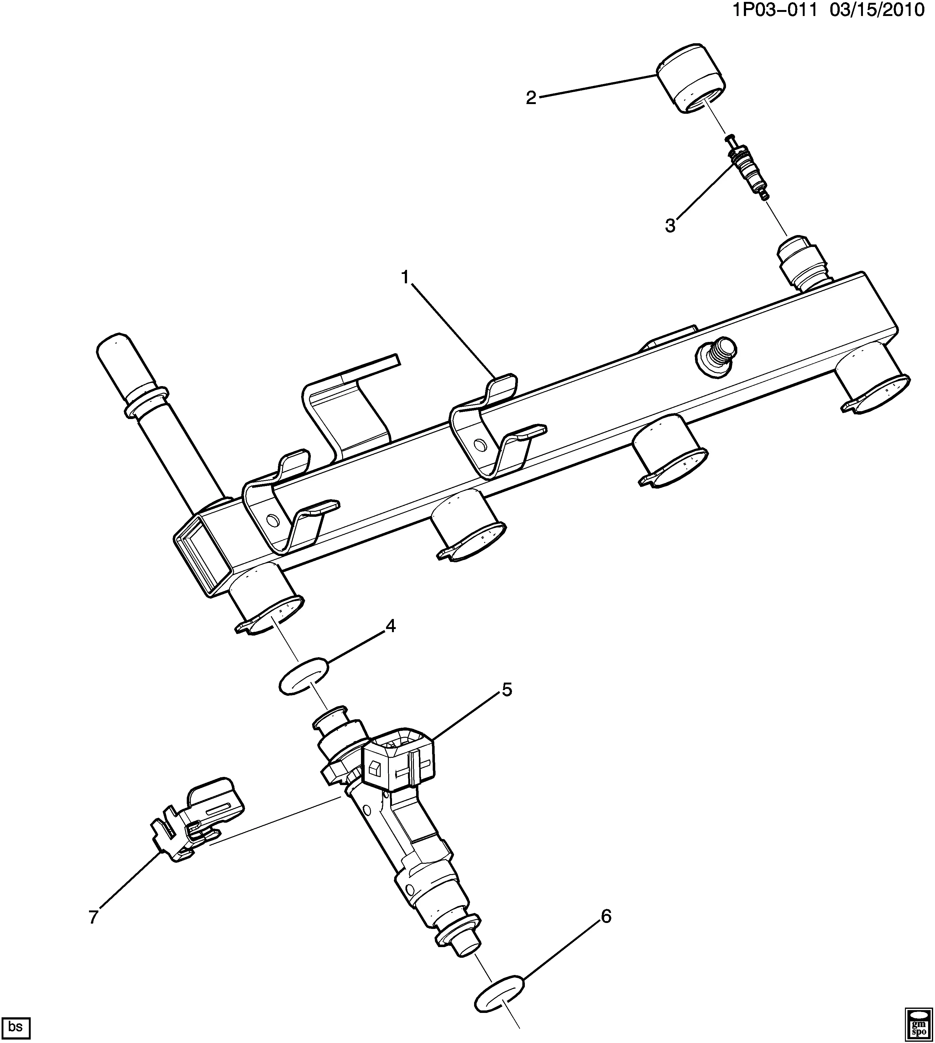 Fuel Injector Rail diagram