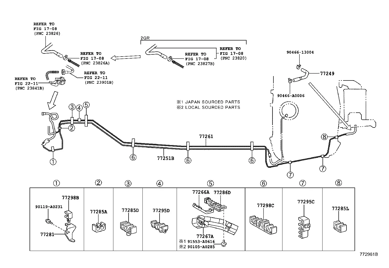 Fuel Tubes diagram
