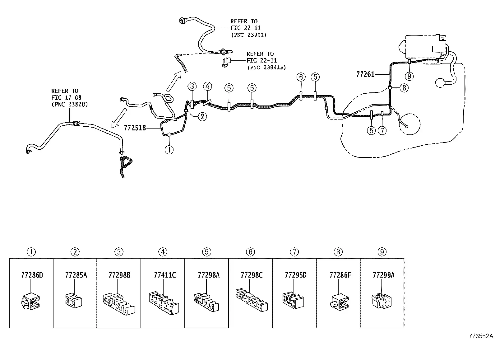 Fuel Tubes diagram