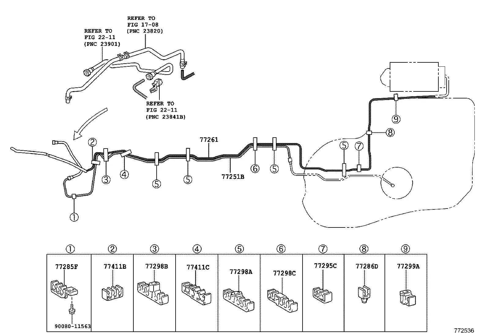 Fuel Tubes diagram