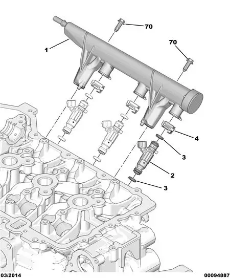 Fuel Injector Lines diagram