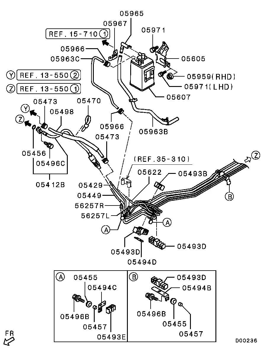 Fuel Lines and Evaporative System diagram