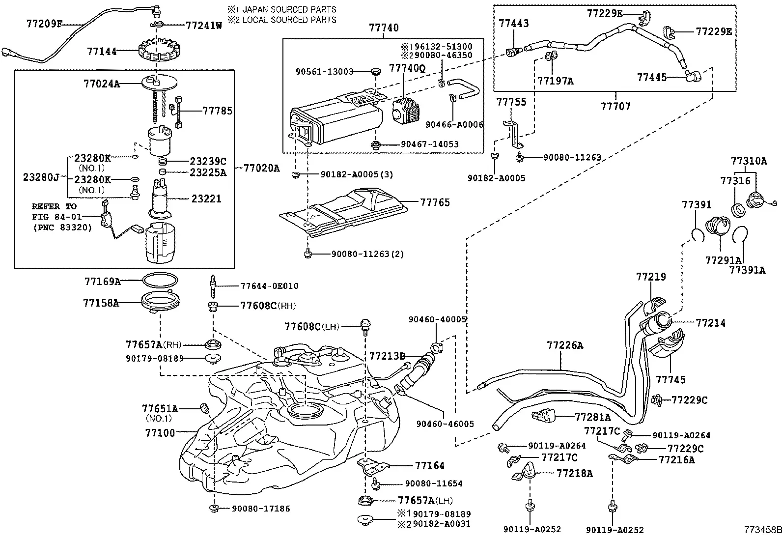 Fuel Tank and Pump diagram