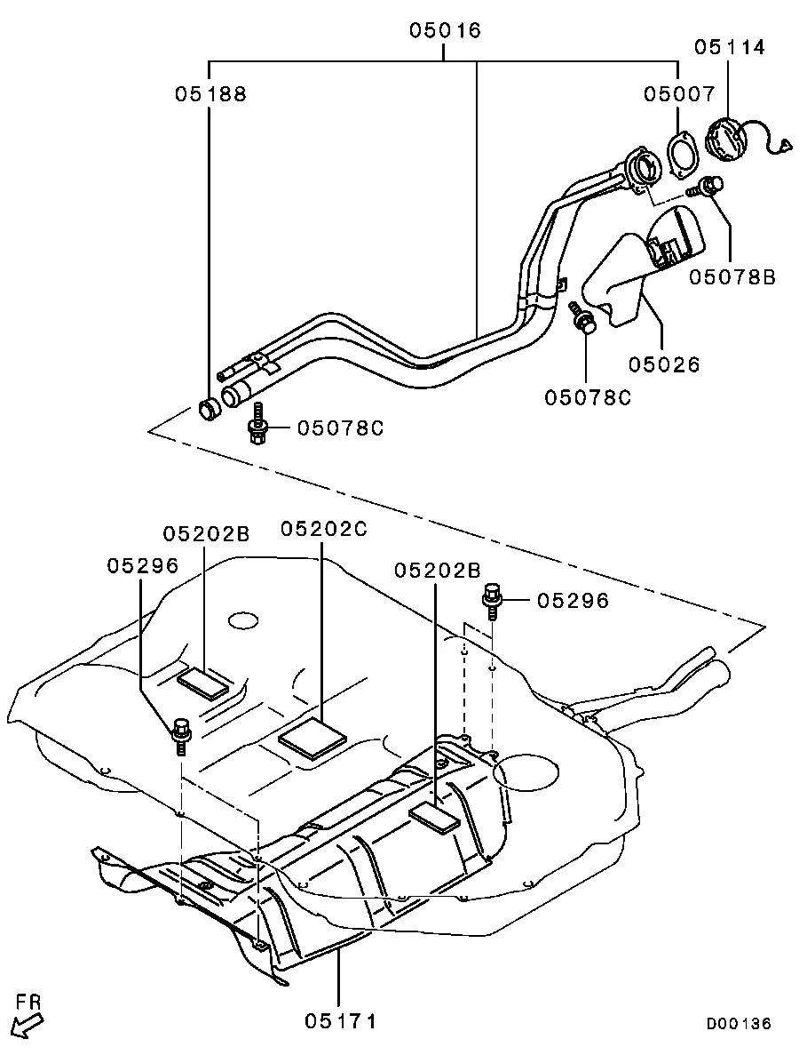 Fuel Tank and Filler Neck diagram