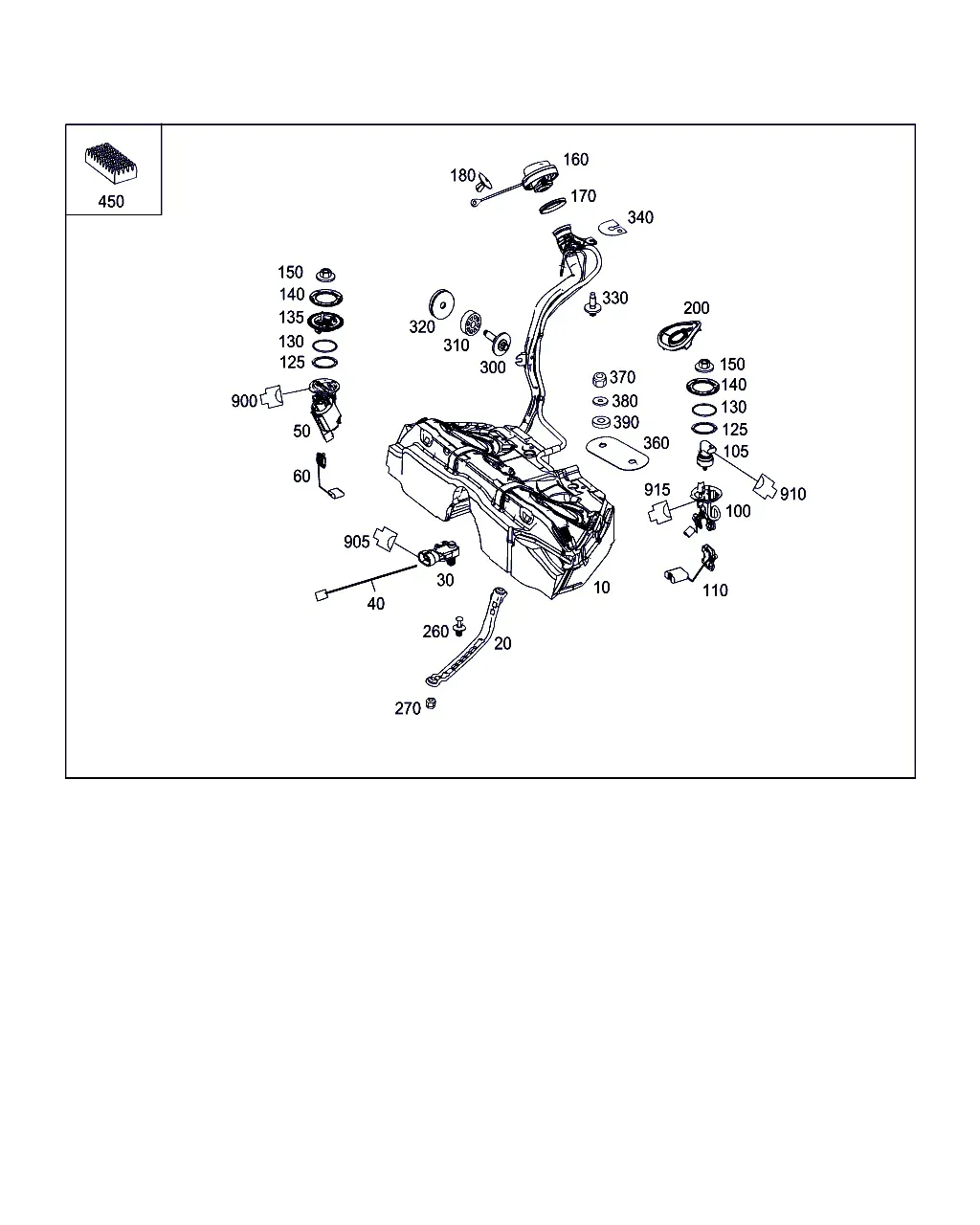Fuel Tank with Attachments diagram