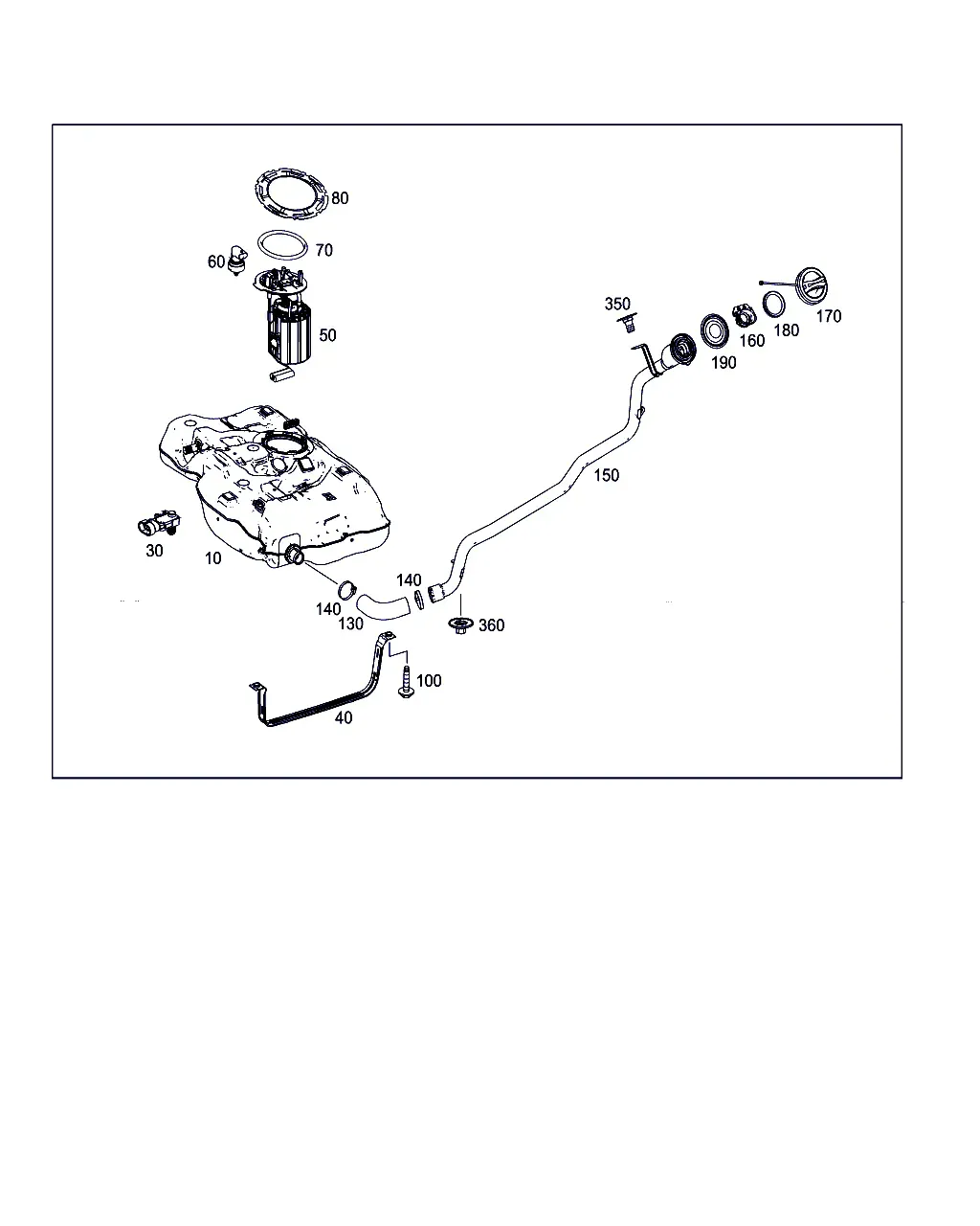Fuel Tank with Attachments diagram