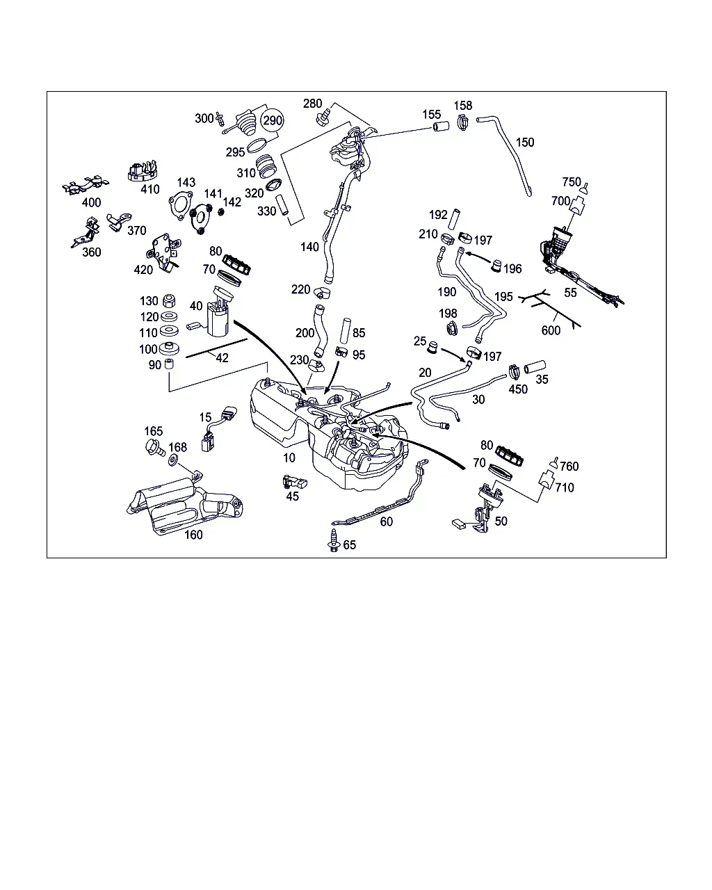 Fuel Tank with Attachments diagram