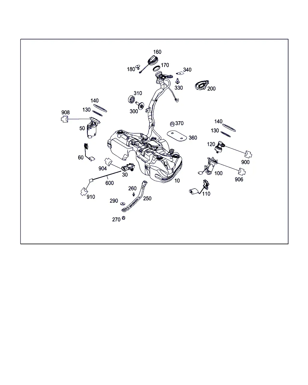 Fuel Tank with Attachments diagram