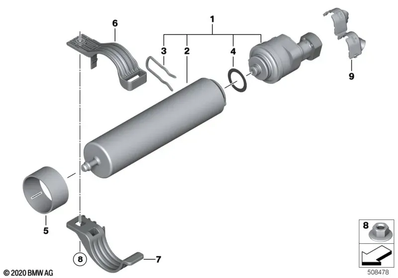 Heated Fuel Filter diagram