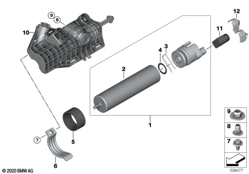 Heated Fuel Filter diagram