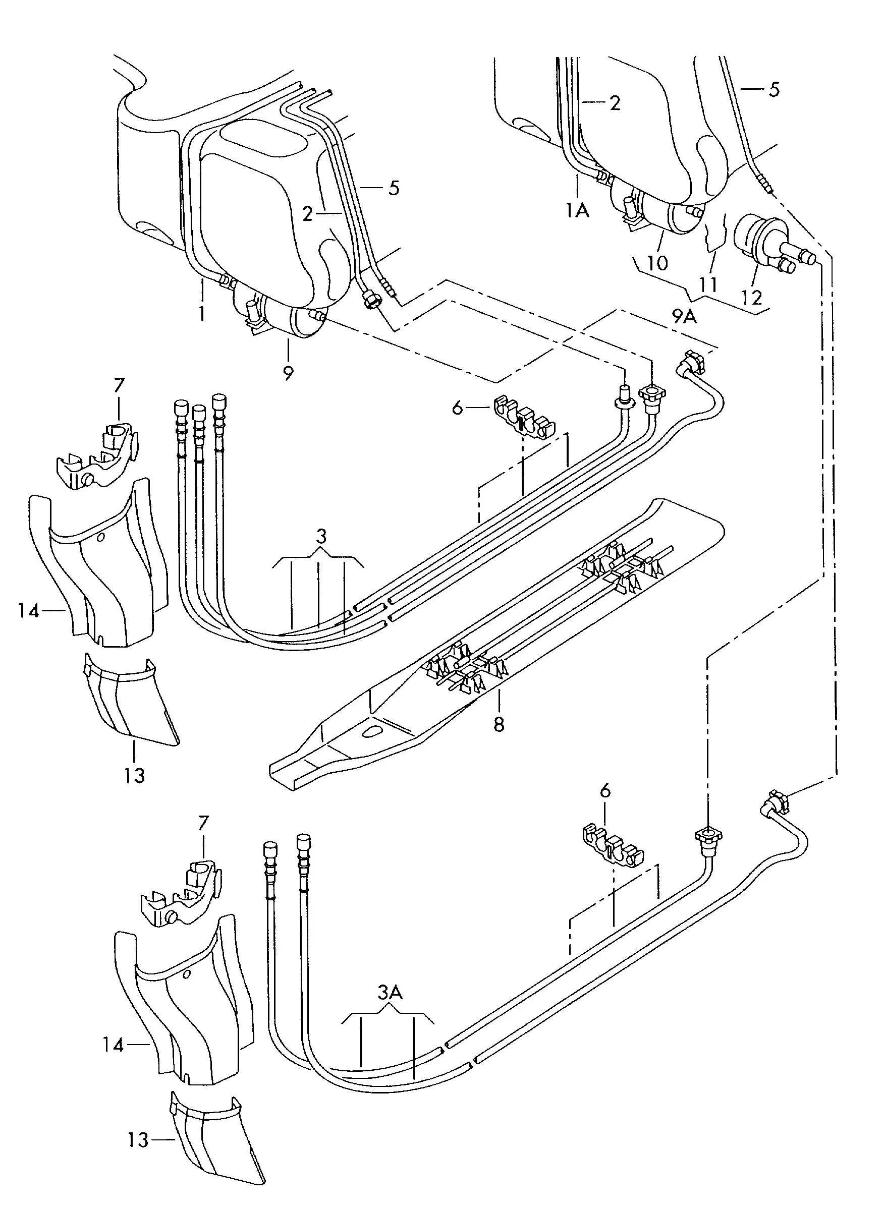 Fuel Line and Fuel Filter diagram