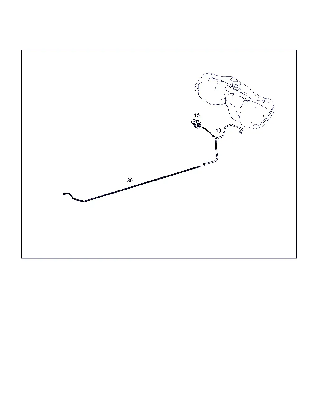 Gasoline Engine Fuel Lines diagram
