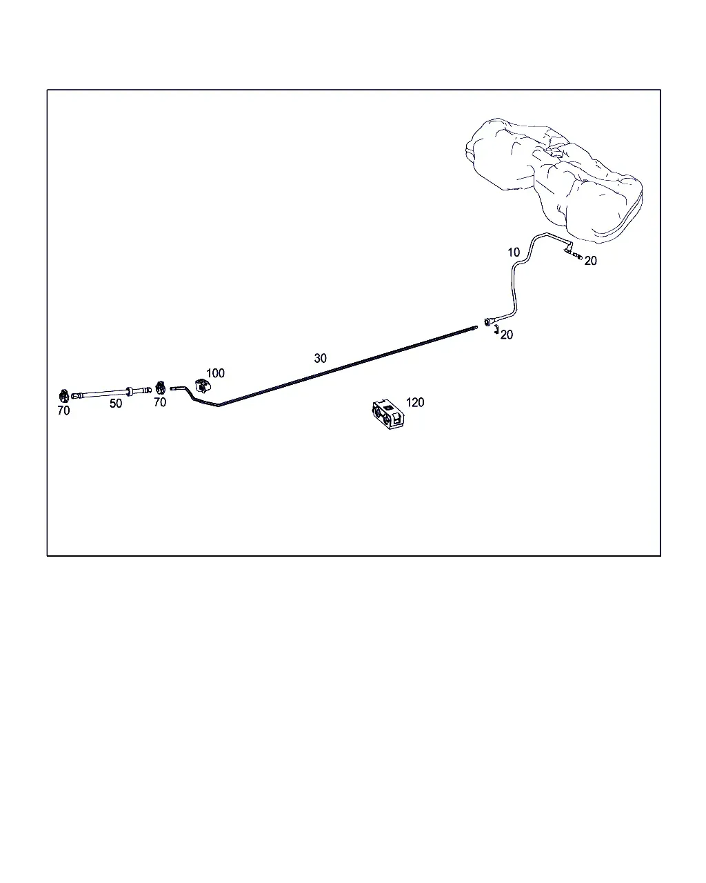Gasoline Engine Fuel Lines diagram