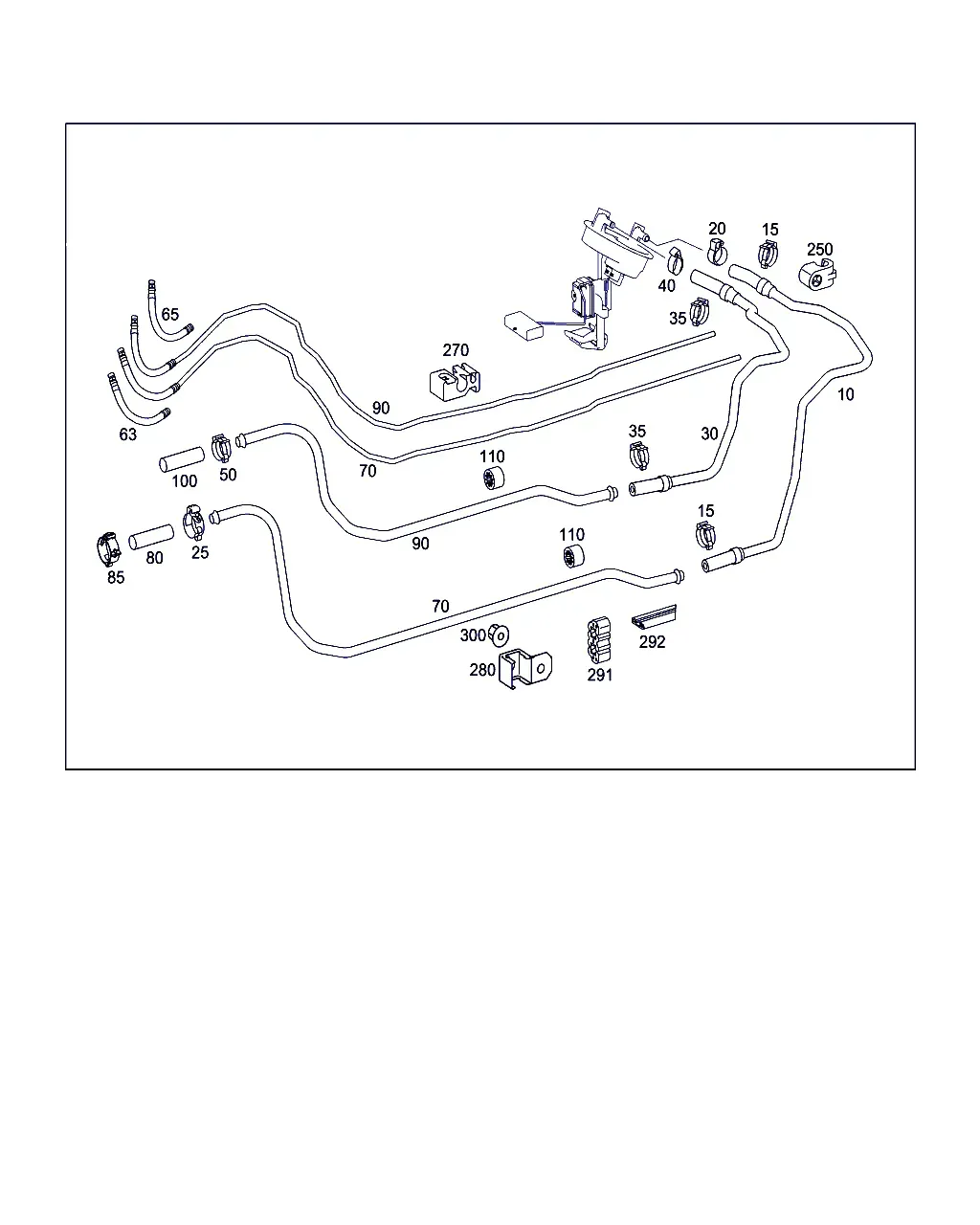 Diesel Engine Fuel Lines diagram